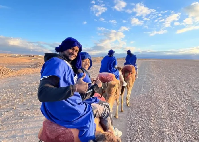 Balade à Dos de Chameau dans le Désert d’Agafay