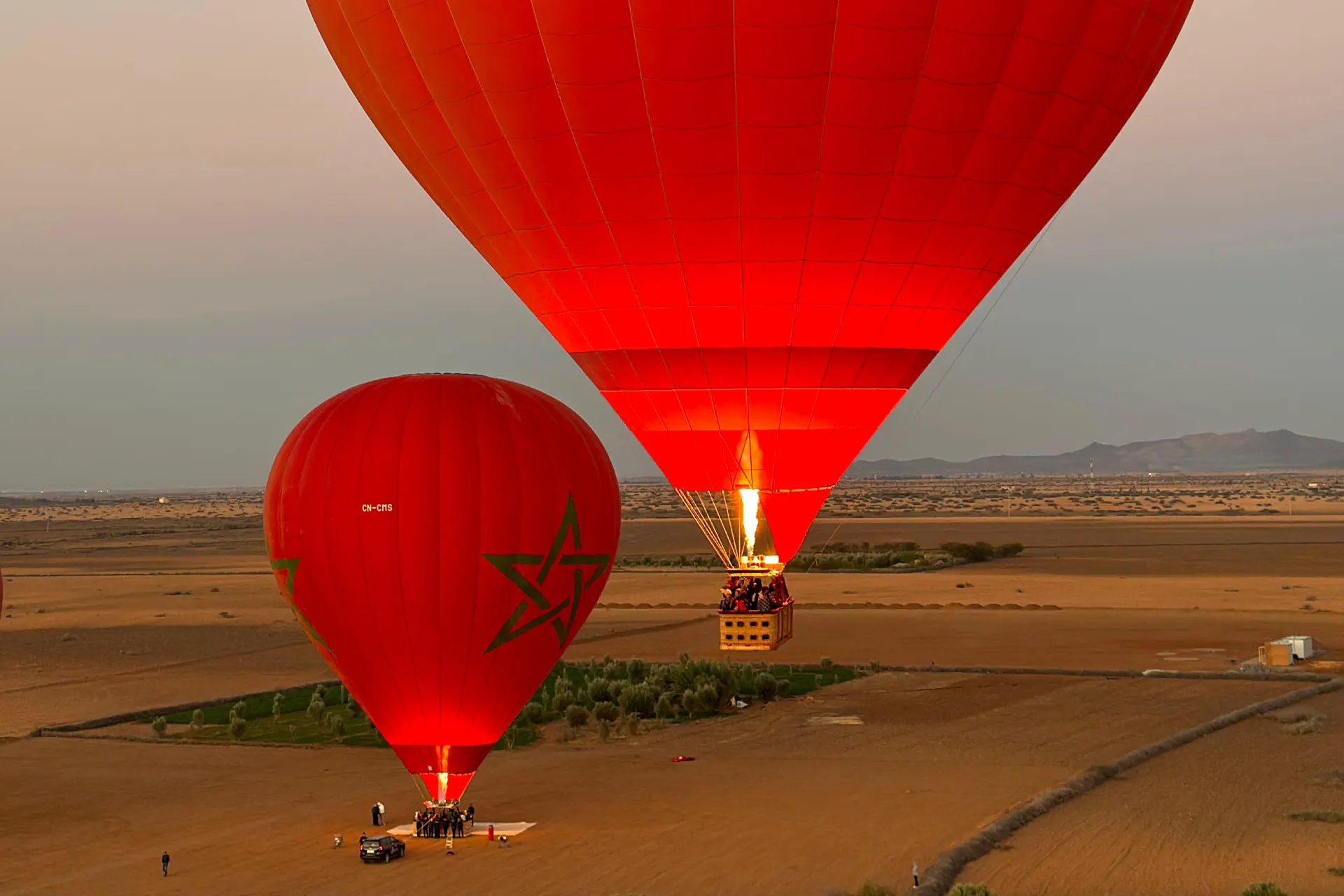 Vol en Montgolfière à Marrakech Vue Imprenable sur la Palmeraie
